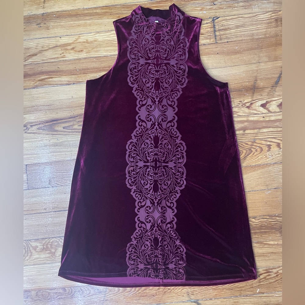 Crushed velvet mock turtleneck - Picture 4 of 15
